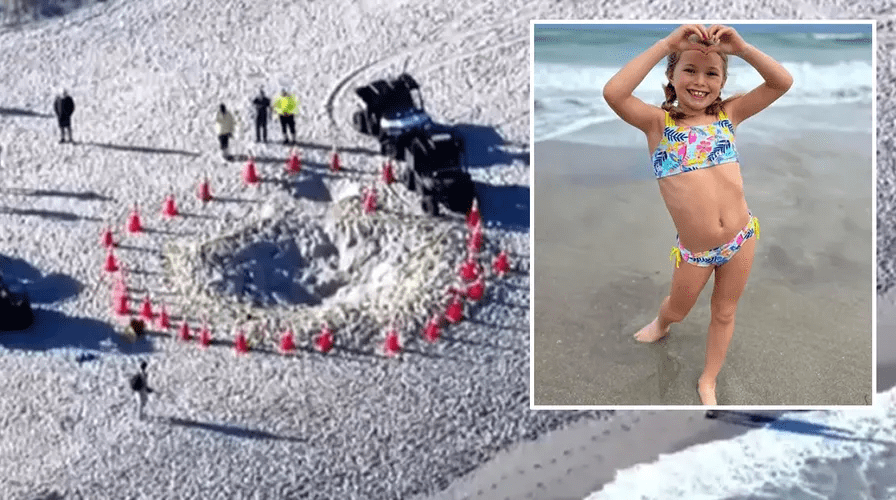 Indiana girl, 7, buried alive playing in hole on south Florida beach